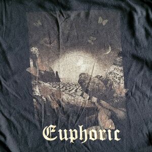 Arizona Cropped Shirt Semi fit Womens XXL Black Euphoric Graphic Butterfly